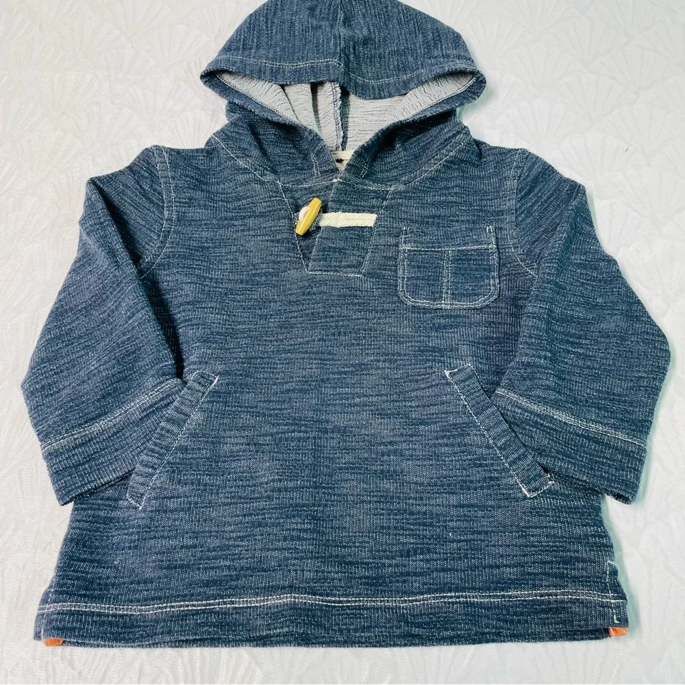 OshKosh Genuine Kids Toddler 2T Boys’ Shawl Pullover Sweater Hood Pocket